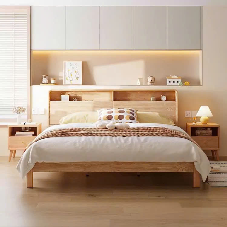 Giường Ngủ Gỗ Tự Nhiên Thiết Kế Hiện Đại