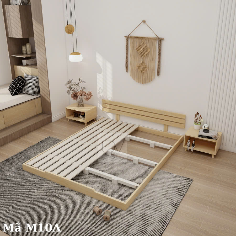 Giường Gỗ Decor Giá Rẻ Bền Đẹp M10A