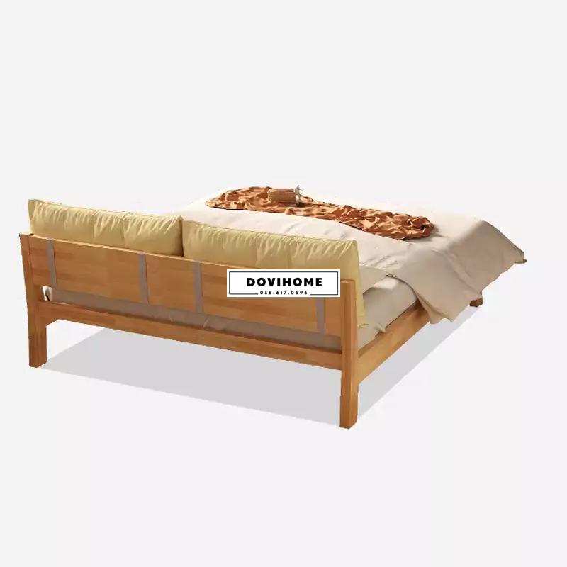Giường Gỗ Tự Nhiên Phong Cách Hàn Quốc Tinh Tế M40