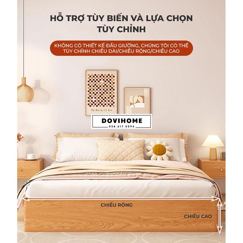 Giường Bệt Gỗ Tự Nhiên Phong Cách Hàn Quốc M45
