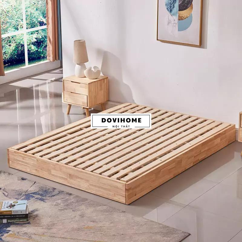 Giường Ngủ Gỗ Tự Nhiên Kiểu Hàn Thanh Lịch M49