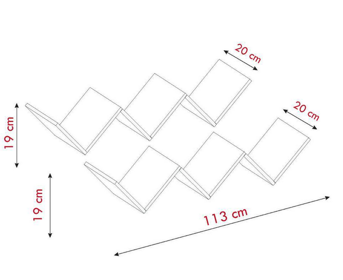 Kệ Để Sách Lượn Sóng Treo Tường - Thiết Kế Hiện Đại Và Cá Tính