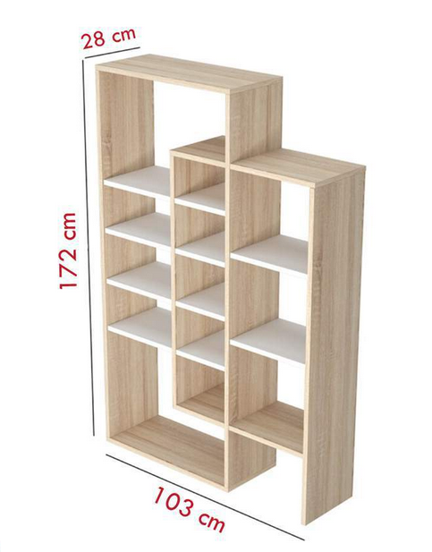 Kệ Để Sách Hiện Đại Nhiều Ngăn Lệch Tầng