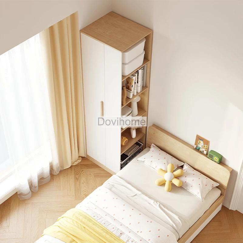 Tủ Quần Áo Kết Hợp Kệ Trang Trí Phong Cách Hiện Đại