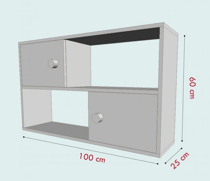 Tủ Kệ Treo Tường Phong Cách Hiện Đại