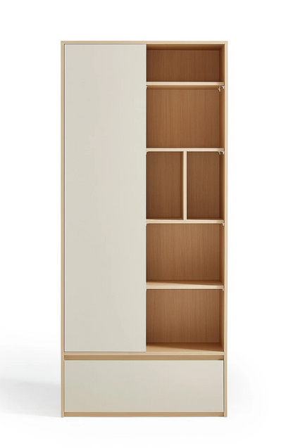 Tủ Kệ Sách Kết Hợp Ngăn Kín – Phong Cách Bắc Âu