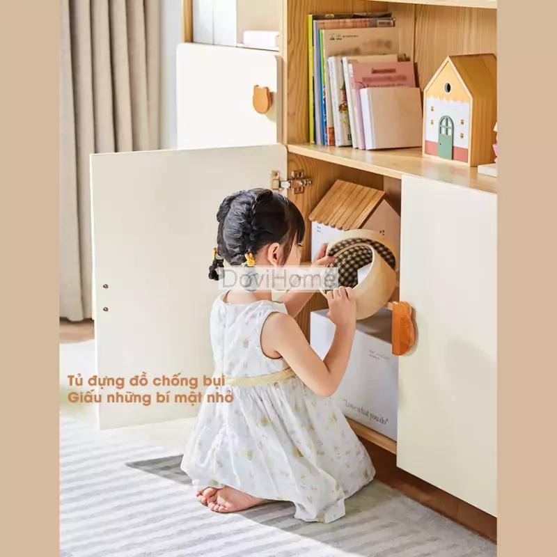 Kệ Sách Gỗ Cho Bé Hình Gấu