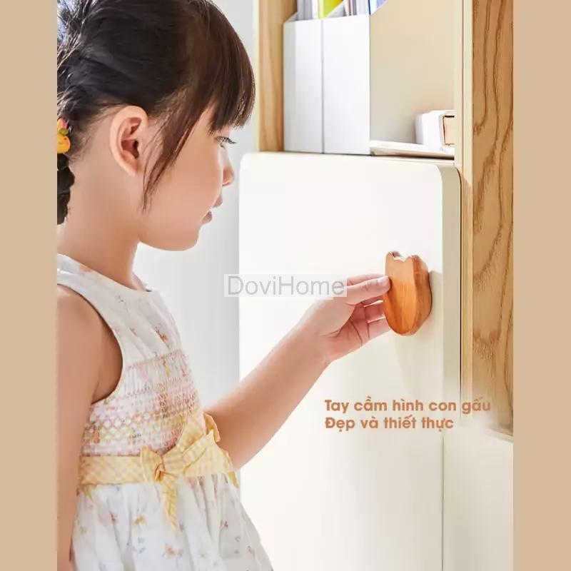 Kệ Sách Gỗ Cho Bé Hình Gấu