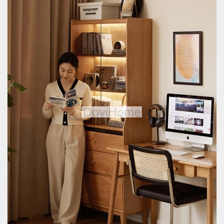 Tủ Trưng Bày Kết Hợp Ngăn Kéo Gỗ Tự Nhiên