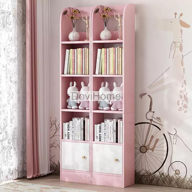 Kệ Sách Trẻ Em 2 Cột Trắng - Xanh Pastel Đa Năng