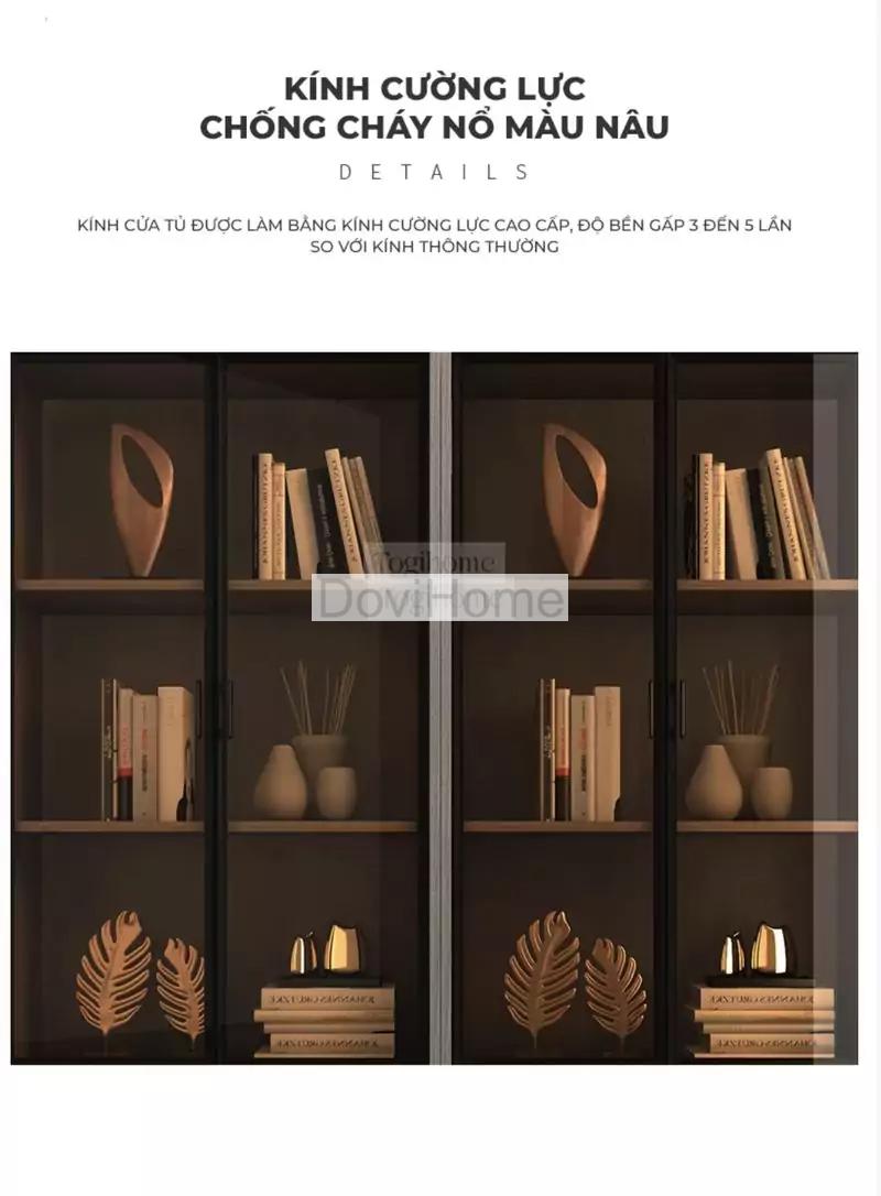 Tủ Trưng Bày Kính Led Hiện Đại 3 Khoang