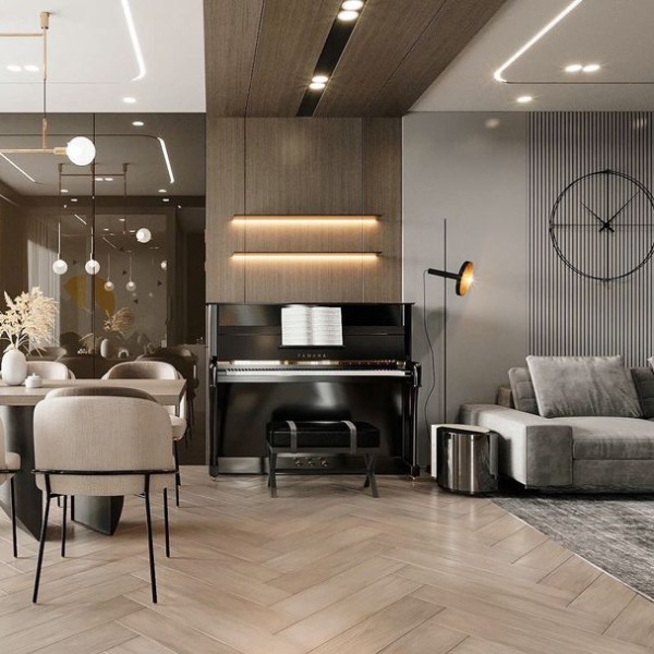 Phòng Khách Hiện Đại Đẳng Cấp