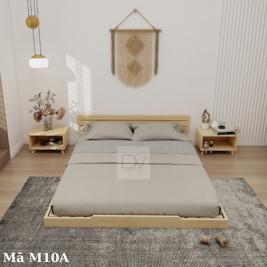Giường Gỗ Decor Giá Rẻ Bền Đẹp M10A