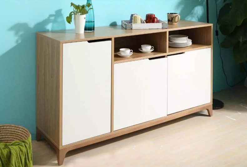 Tủ Đựng Đồ Gỗ Hiện Đại 3 Cánh Phối Trắng