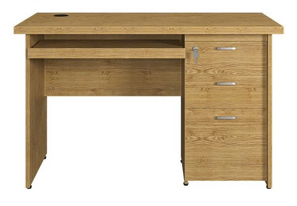 Bàn Làm Việc Gỗ MDF 3 Ngăn Kéo Có Khóa