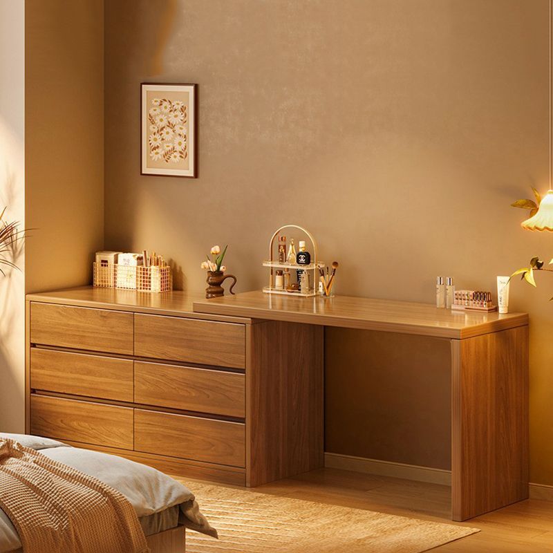 Bàn Trang Điểm Gỗ Tự Nhiên Hiện Đại Kèm Gương