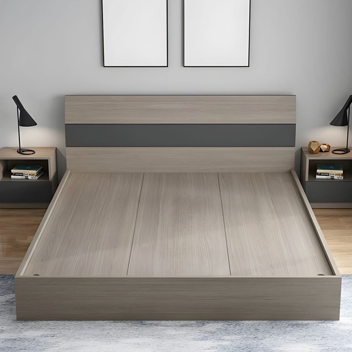 Giường Ngủ Gỗ Công Nghiệp Phong Cách Sang Trọng, Thanh Lịch