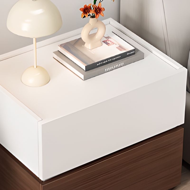 Tab Đầu Giường 2 Tầng Gỗ Công Nghiệp Hình Hộp Cách Điệu