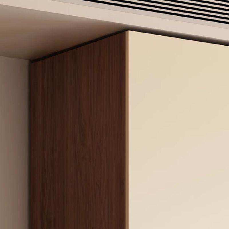 Tủ Quần Áo Gỗ Tự Nhiên Kết Hợp Cánh Mây