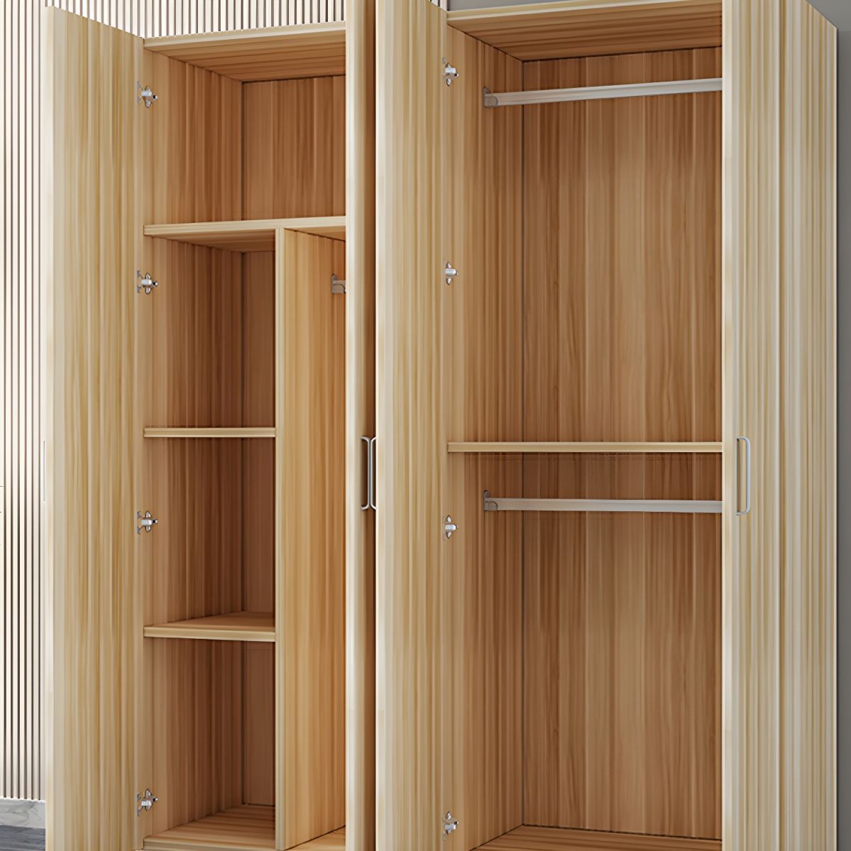 Tủ Quần Áo 3 Cánh Gỗ MDF Thiết Kế Hiện Đại