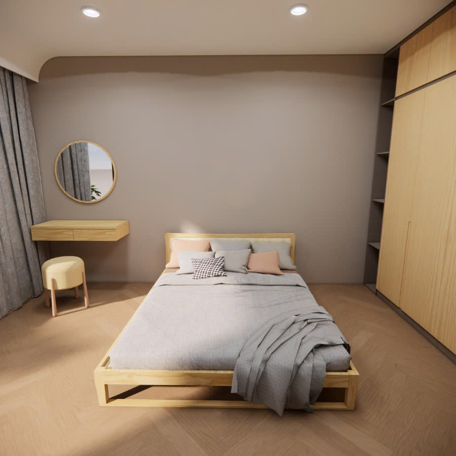 Giường chân quỳ bọc nệm Sofa ( Mã M25 )