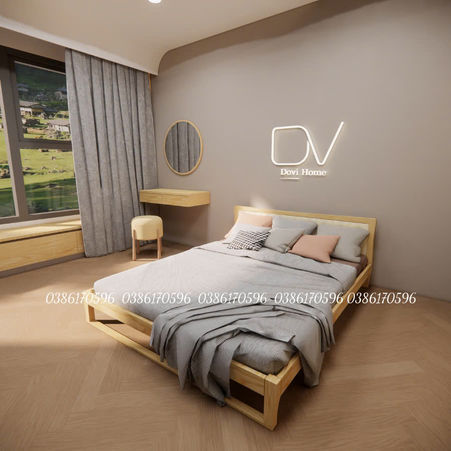 Giường chân quỳ bọc nệm Sofa ( Mã M25 )