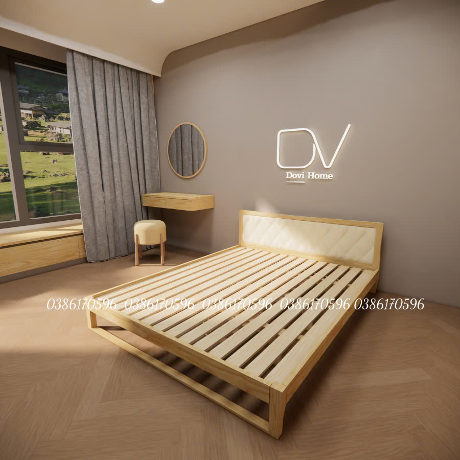 Giường chân quỳ bọc nệm Sofa ( Mã M25 )