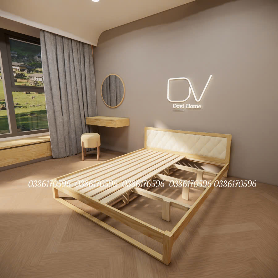 Giường chân quỳ bọc nệm Sofa ( Mã M25 )