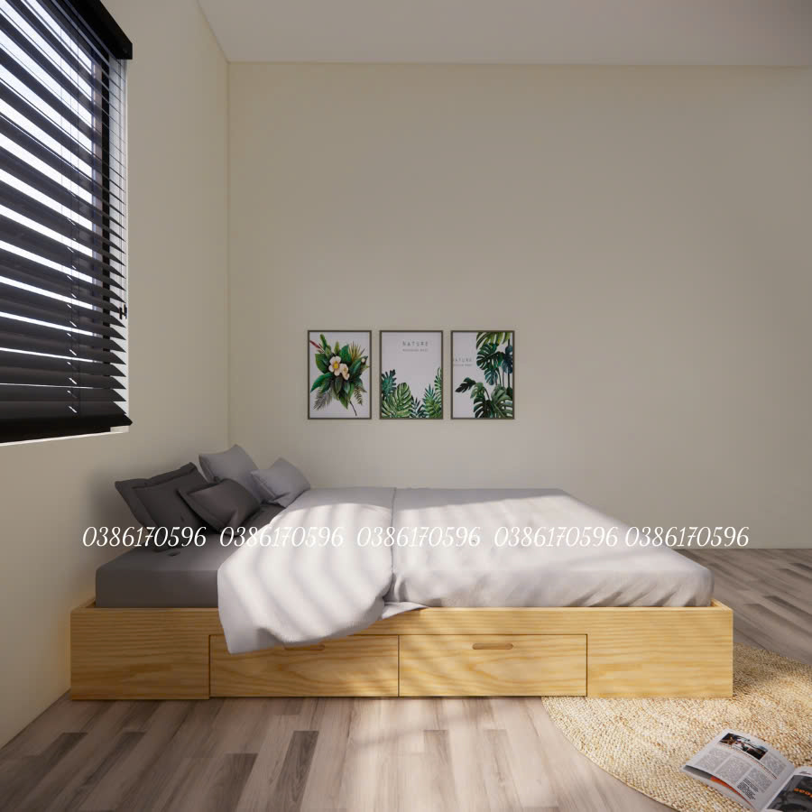 Giường M33 Giường bệt kết hợp ngăn kéo tiện ích