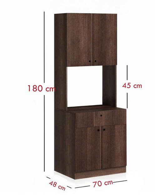 Tủ Bếp Đa Năng Hiện Đại Phối Màu Gỗ Nâu - Đen Sang Trọng 