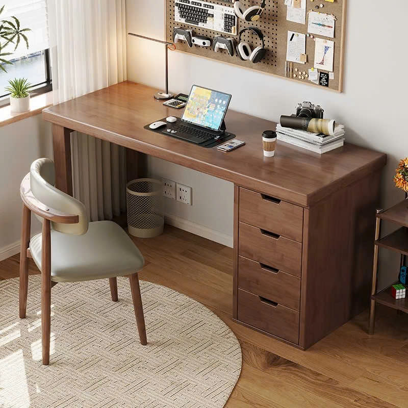 Bàn Làm Việc Đa Năng Có Kệ Sách & Ngăn Kéo Tiện Dụng