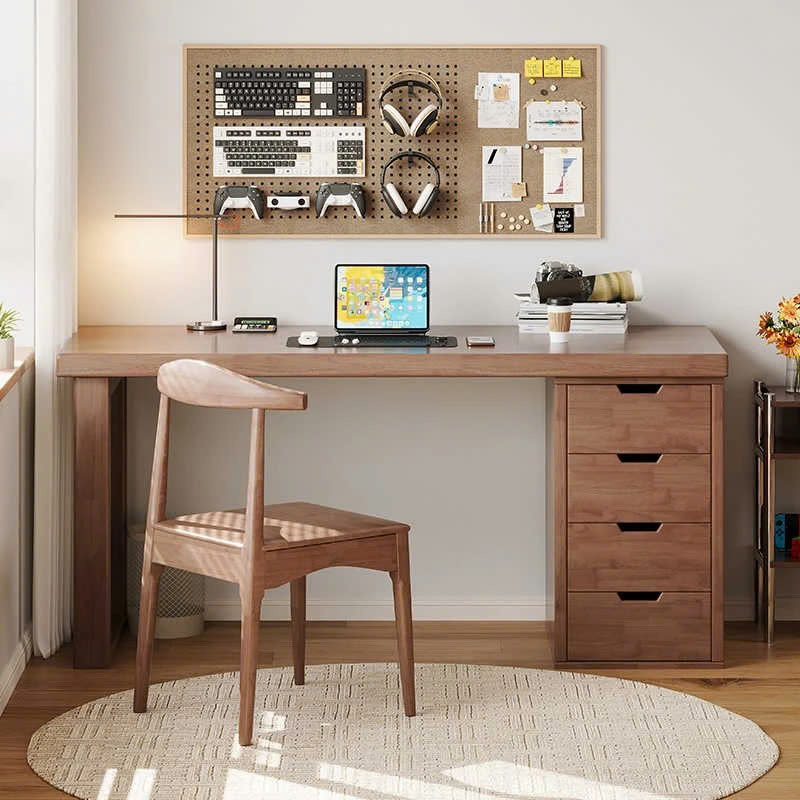 Bàn Làm Việc Đa Năng Có Kệ Sách & Ngăn Kéo Tiện Dụng