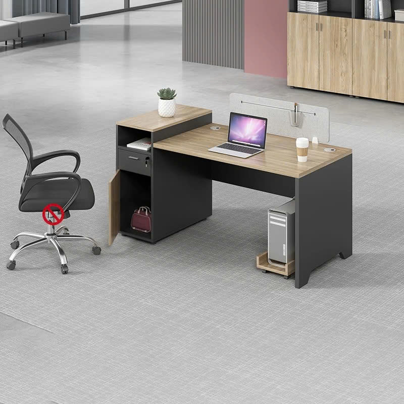 Bàn Làm Việc Hiện Đại Liền Tủ Đa Năng