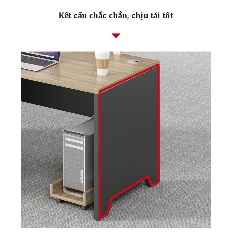 Bàn Làm Việc Hiện Đại Liền Tủ Đa Năng
