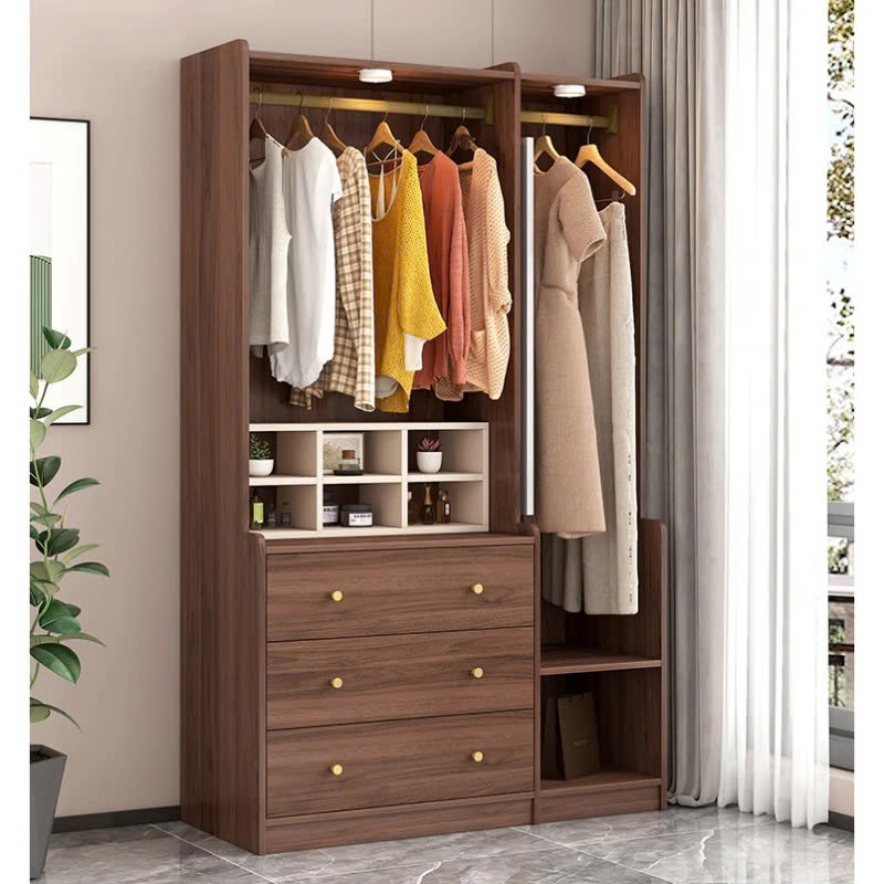 Tủ Quần Áo Gỗ Thông Hiện Đại Đa Năng