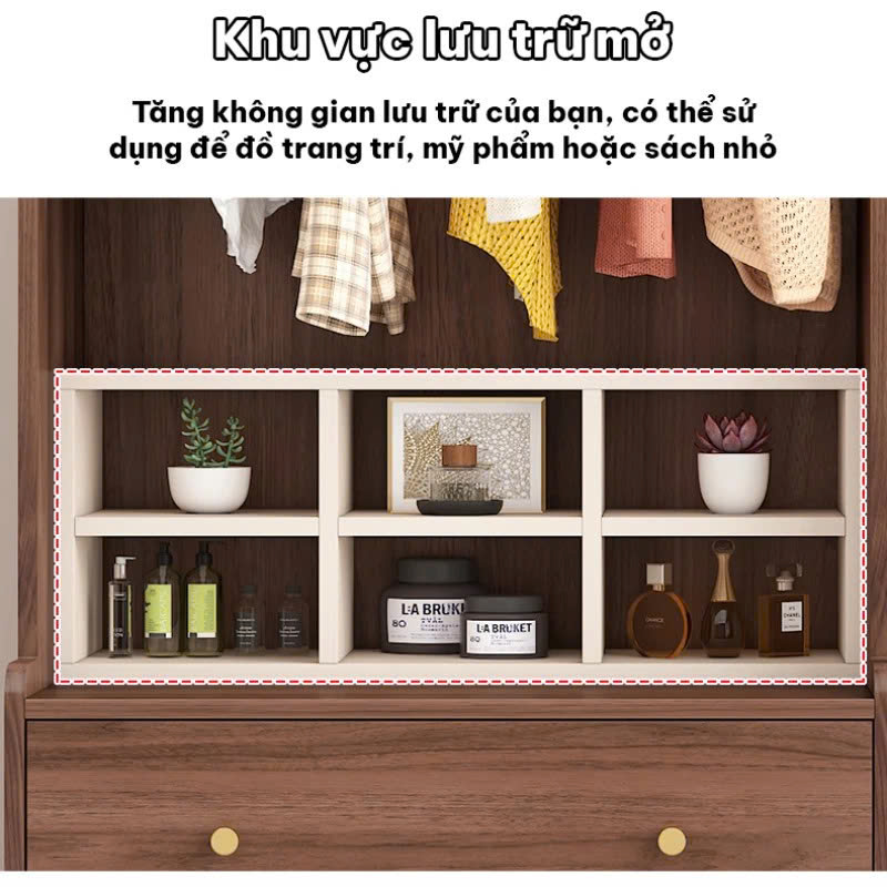 Tủ Quần Áo Gỗ Thông Hiện Đại Đa Năng