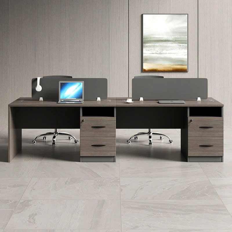 Bàn Làm Việc 4 Chỗ Ngồi Phong Cách Hiện Đại