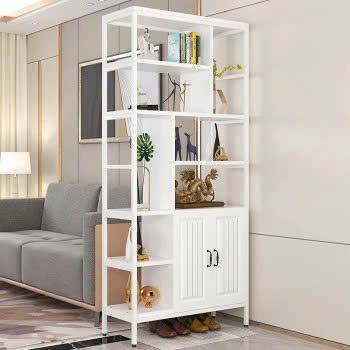 Vách Ngăn Trang Trí Kiêm Kệ Để Đồ