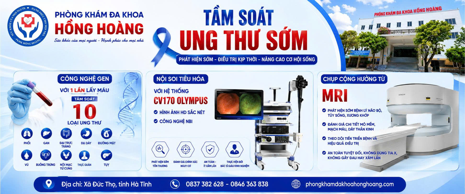 Tầm soát ung thư sớm ngay tại Hồng Hoàng với các dịch vụ nổi bật