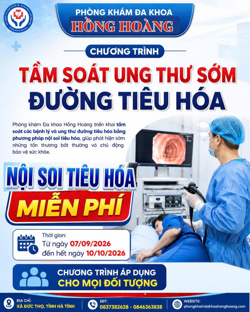 🎗️ TẦM SOÁT UNG THƯ ĐƯỜNG TIÊU HÓA – NỘI SOI TIÊU HÓA MIỄN PHÍ 🎗️