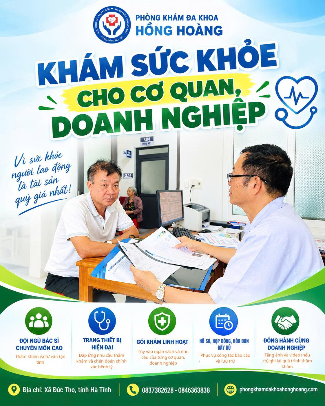 KHÁM SỨC KHỎE CHO CƠ QUAN, DOANH NGHIỆP – CHỦ ĐỘNG BẢO VỆ SỨC KHỎE NGƯỜI LAO ĐỘNG