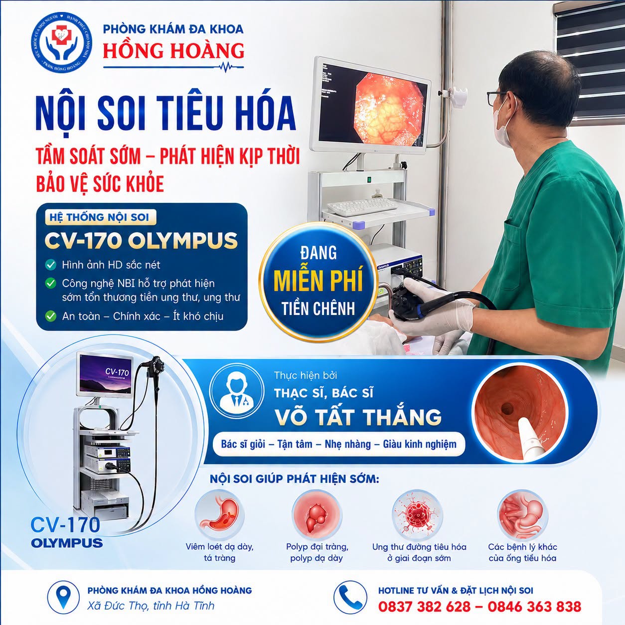 NỘI SOI TIÊU HÓA – TẦM SOÁT SỚM, BẢO VỆ SỨC KHỎE