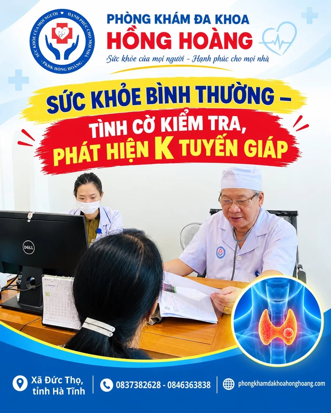 SỨC KHỎE BÌNH THƯỜNG – TÌNH CỜ KIỂM TRA, PHÁT HIỆN K TUYẾN GIÁP!