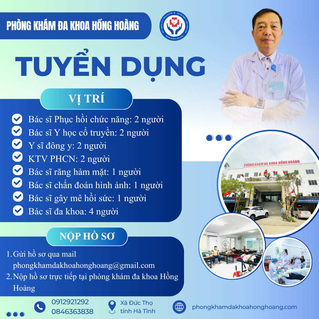 PHÒNG KHÁM ĐA KHOA HỒNG HOÀNG TUYỂN DỤNG NHÂN SỰ 2026