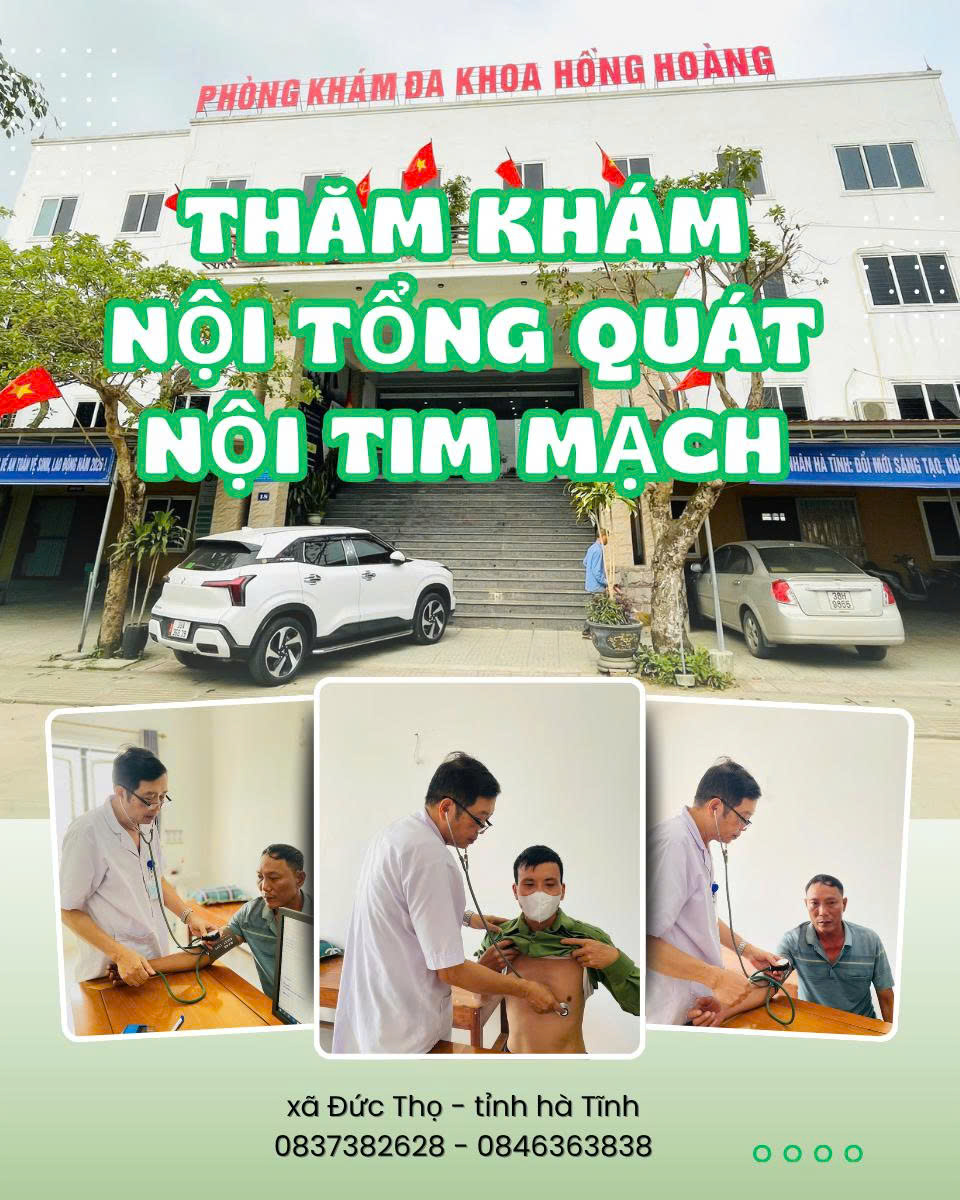 Khám nội tổng quát - nội tim mạch tại Hồng Hoàng