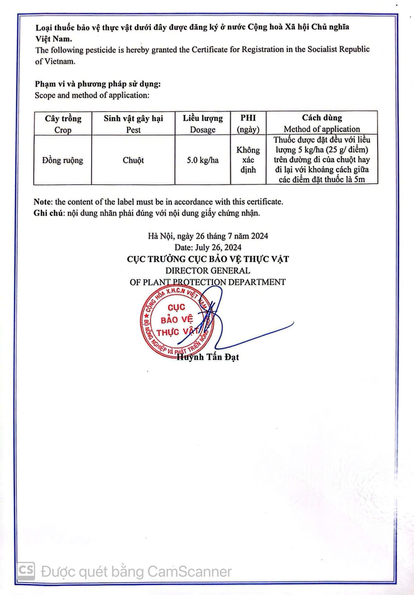 Thuốc diệt chuột DIOF