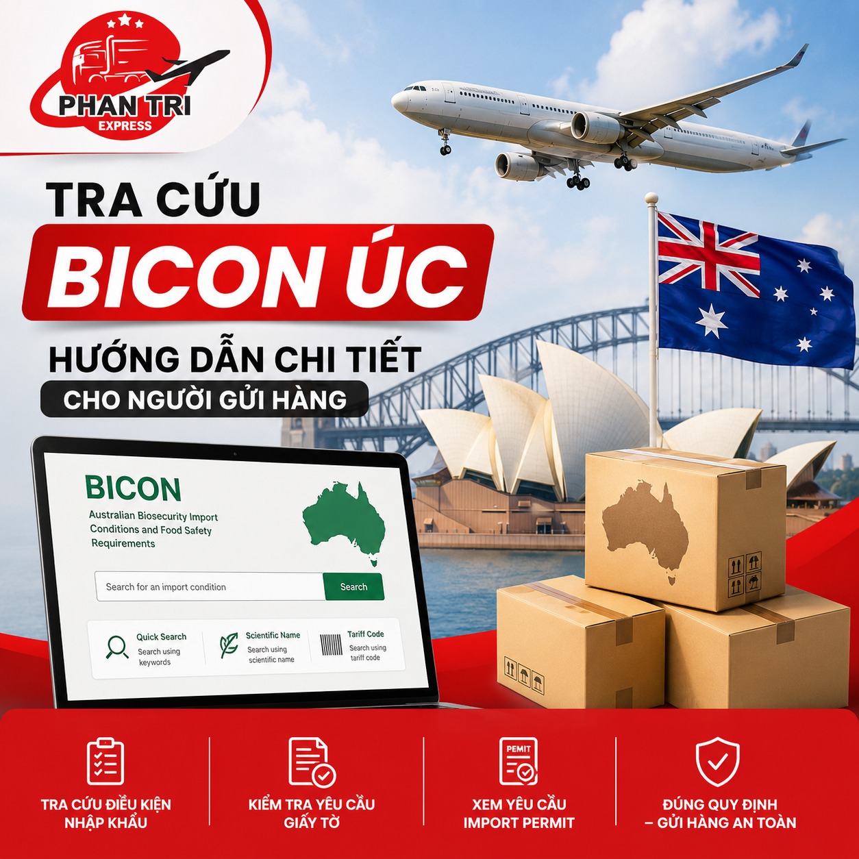 Tra Cứu Điều Kiện Nhập Khẩu Hàng Hóa Vào Úc: Hướng Dẫn Sử Dụng BICON