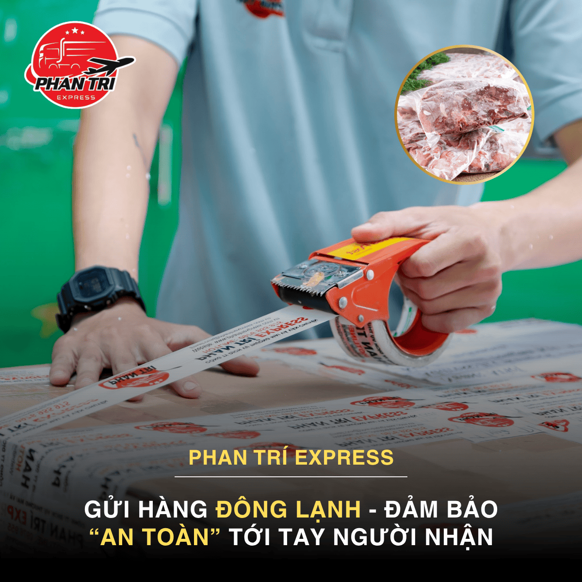 Gửi hàng đông lạnh đi quốc tế an toàn – Chọn ngay Phan Trí Express