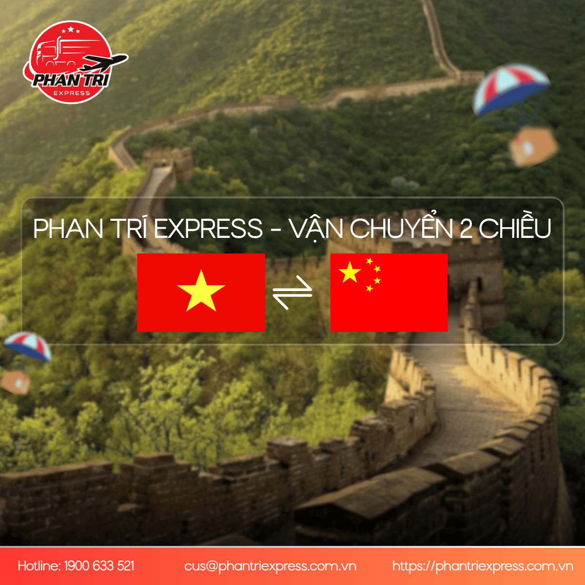 Dịch vụ vận chuyển hàng hóa 2 chiều Việt Nam – Trung Quốc uy tín, nhanh chóng | Phan Trí Express
