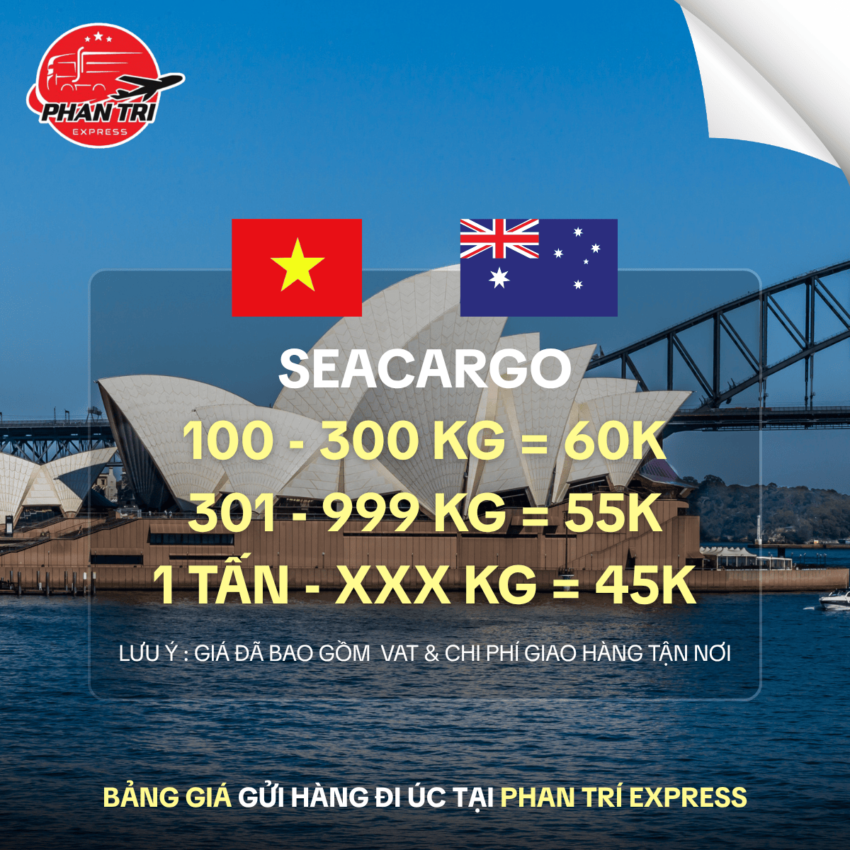 🚢 Gửi Hàng Đi Úc Bao Thuế – Giao Tận Nhà Chỉ Từ 45.000đ/Kg Cùng PhanTriExpress